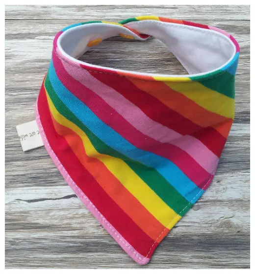 2017 New 10x Waterproof Baby Bibs Solid Color Striped 100 Cotton