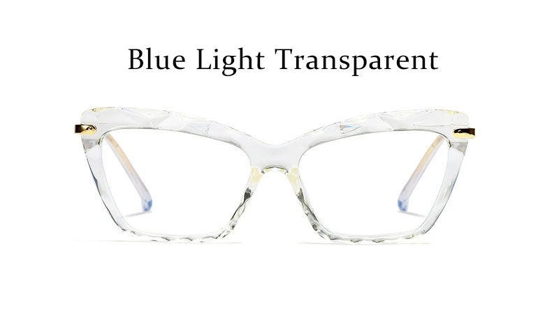 Модные квадратные оправы для очков для женщин, трендовые брендовые сексуальные оправа для очков в стиле кошачьи глаза, оптические компьютерные очки oculos Armacao - Цвет оправы: Blue Light Clear