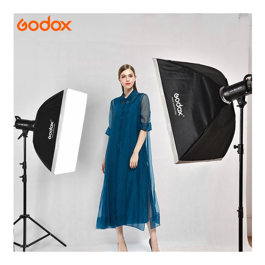 Godox 800 Вт 2xSK400II набор для фотостудии освещение фотосъемки Серия SK с 60x90 см софтбокс