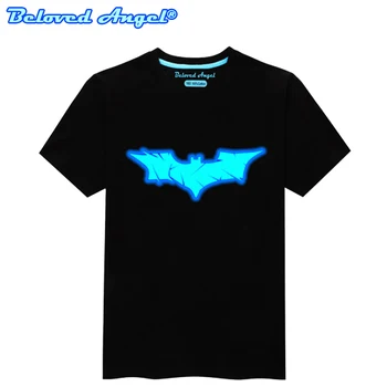 

Kids Luminous Short Sleeve Tshirt Summer Children Superman Spiderman Batman 3D Print Tops Boys Girls Casual T-shirt Baby Clothes