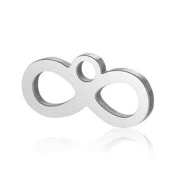 

20pcs Stainless Steel Infinity Sign Charm Fine Polished Laser Cutting Pendant Charms Jewelry