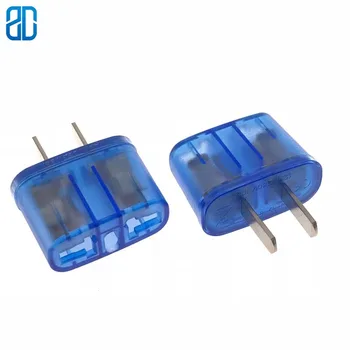 

1PC Universal US EU To US Plug USA To Euro Europe Travel Wall AC Power Charger Outlet Adapter Converter 2 Round Pin Socket