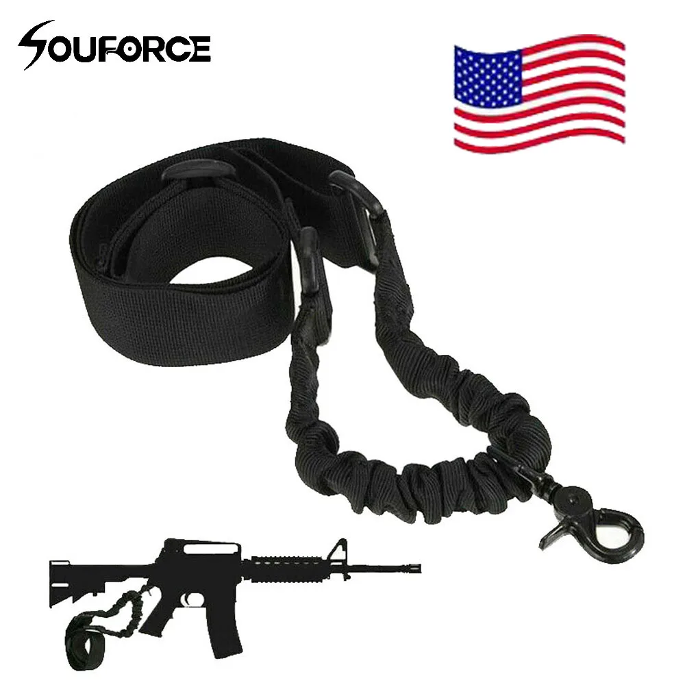 

USA Stock One Single Point Sling Nylon Straps Steel Clasp W/Adjust Loops Fit Most Support Wholesale and Drop Shipping