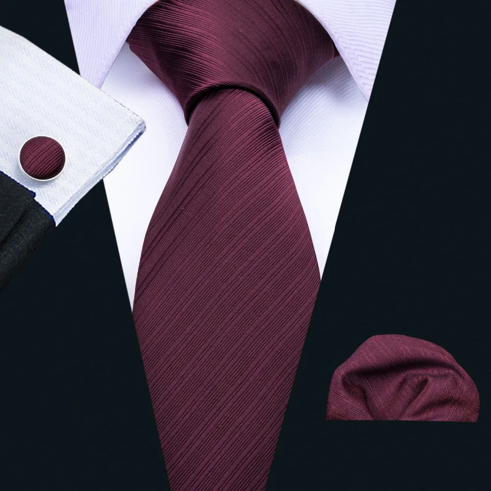 Clearance Sale Men/'s Solid Neck Tie Set Necktie And Pocket Square Hanky Set