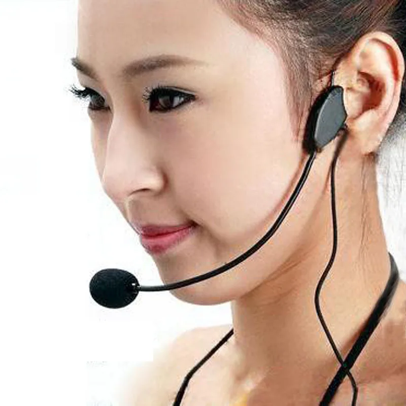 1PC Mini Portable Speakers Educational Lectures Headset Microphone Headset With 3.5mm Interface Speaker Grill Mesh #S