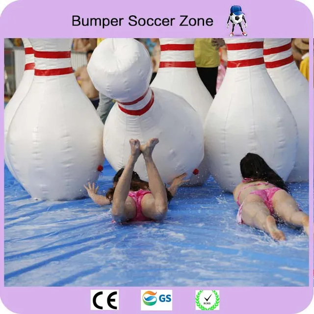 US $807.50 Free Shipping 6 pieceslot 18m Inflatable Bowling Ball Inflatable Human Bowling Sports Zorb Ball F