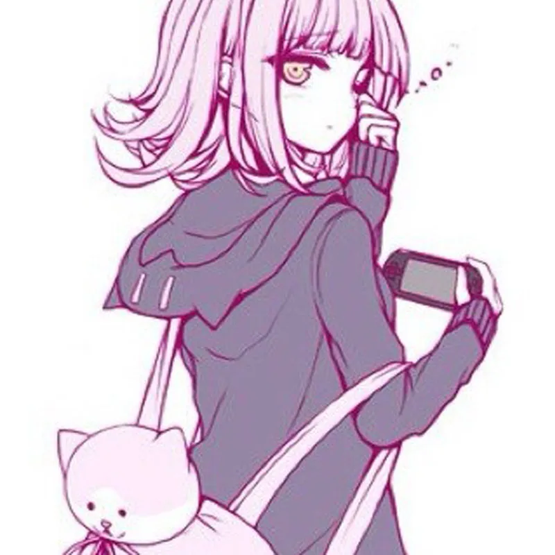 Новый рюкзак MSMO Nanami Chiaki с изображением кошки данганронпа розовая сумка животных