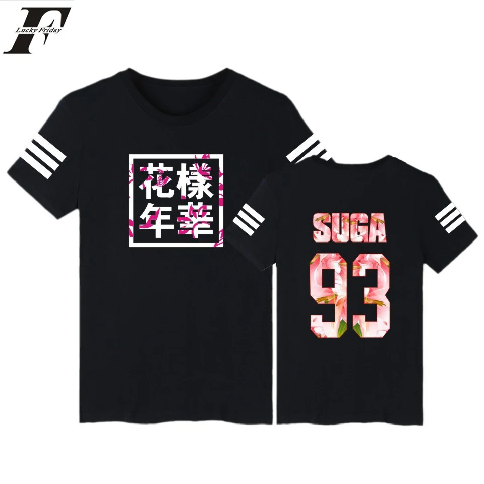 LUCKYFRIDAYF Plus Size Brand Men BTS T shirt Bangtan Boys Tops Unisex
