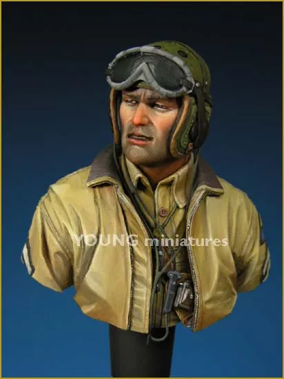 

1/10 U.S. TANK CREW Europe WWII Resin Figure Bust GK Military theme of World War II Uncoated No colour