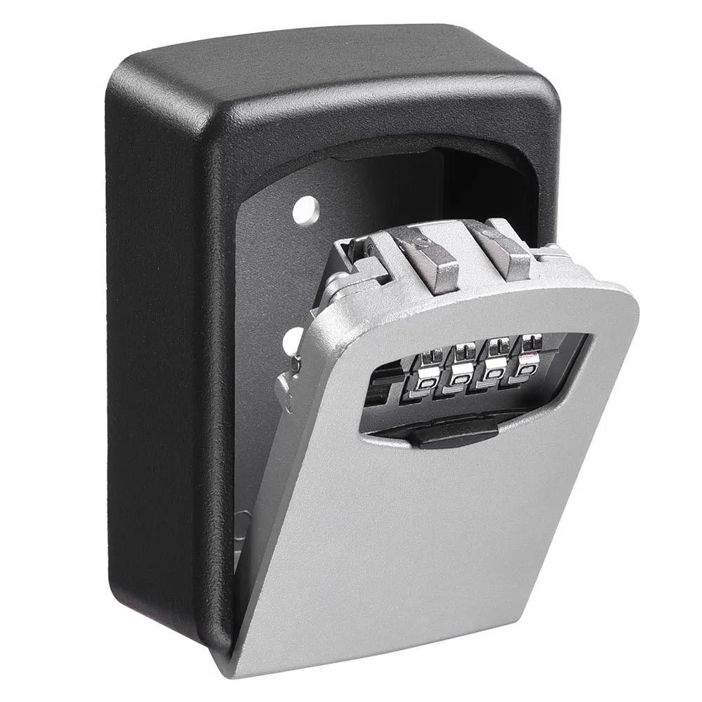 Multifunctional Tool Security 4 Digits Combination Key Lock Safe Box Storage Case Key Holder Wall Mounted Resettable Code
