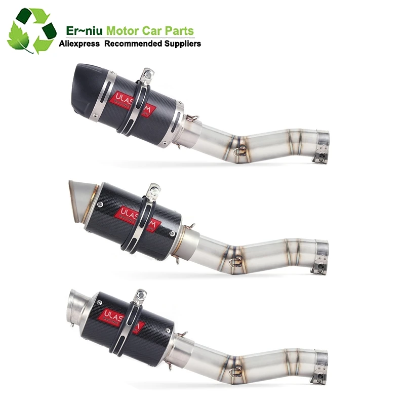 

K7 GSXR 600 750 GSXR700 GSXR750 Motorcycle Exhaust Muffler Middle Link Pipe Full System Slip On For Suzuki GSX R600 R700 R750 K7