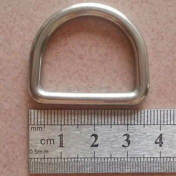 

free shipping 22*27mm metal buckle stainless steel D ring hanging buckle Handmade leather Traction ring bag DIY hardware part