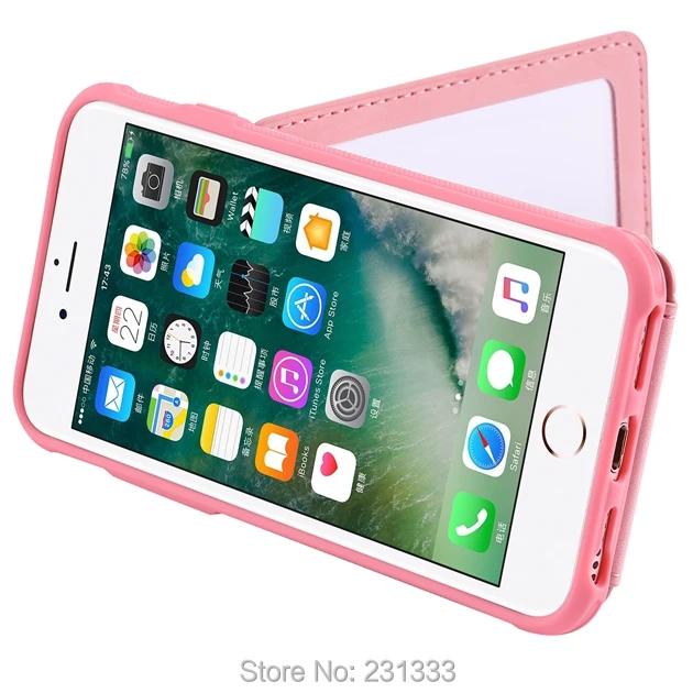 C ku зеркальный Ретро Многофункциональный ТПУ кожаный чехол для Iphone X XS MAX XR 8 7 PLUS 6 6S