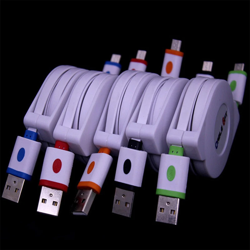 1 м 2 3 а Высокоскоростной Выдвижной Micro USB кабель для синхронизации данных