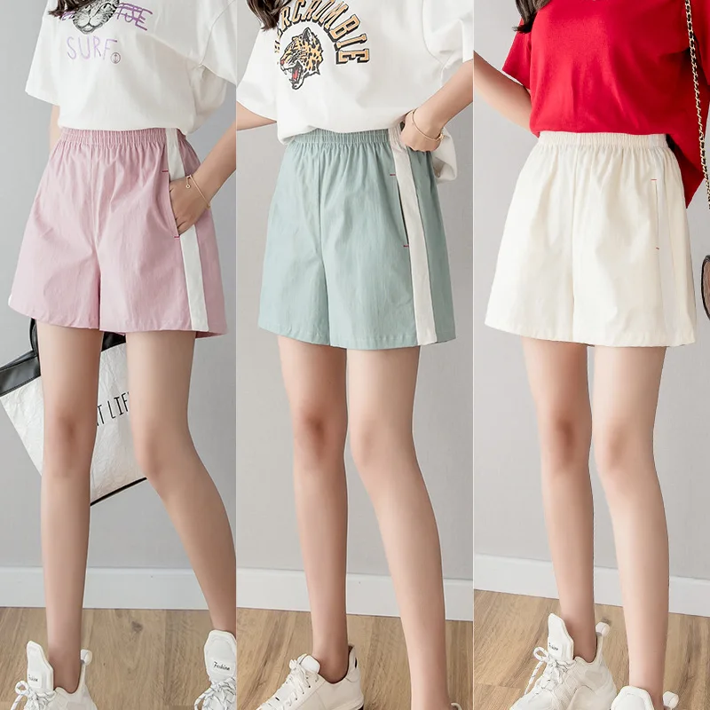 

Cotton Linen Pant Women's Summer Loose Leisure Pants Tight High Waist Striped Pants Casual Slim Wide Legs Pants Black Pink