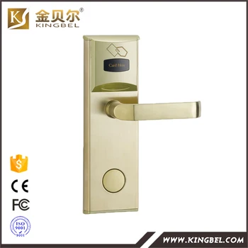 

Motel wooden door electronic smart card lock