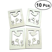 10 шт. НЕОБРАБОТАННАЯ древесина вырезанные кусочки для настольной игры шт художественные ремесла проекты украшения