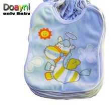 Doayni/детские нагрудники с рисунком оленя, солнца, звезды, водонепроницаемые детские красивые нагрудники, 3 слоя, детские нагрудники для обеда