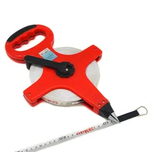 1 шт. 50 м Стекловолоконная лента измерительный метр открытая катушка метрический длинный пластиковый измерительный инструмент Doubld боковая печать лица