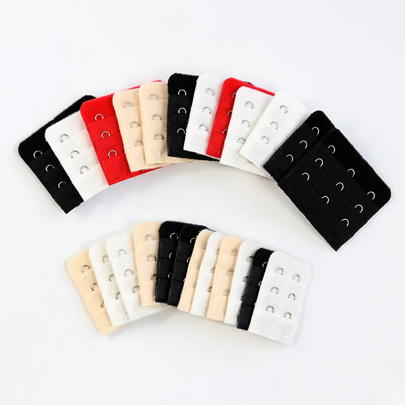 

5pcs/lot 3x2 Hooks Bras Extenders Clasps For Ladies Lingerie Good Quality Bra Extender 2/3/4 Strap Buckle Extension Intimates