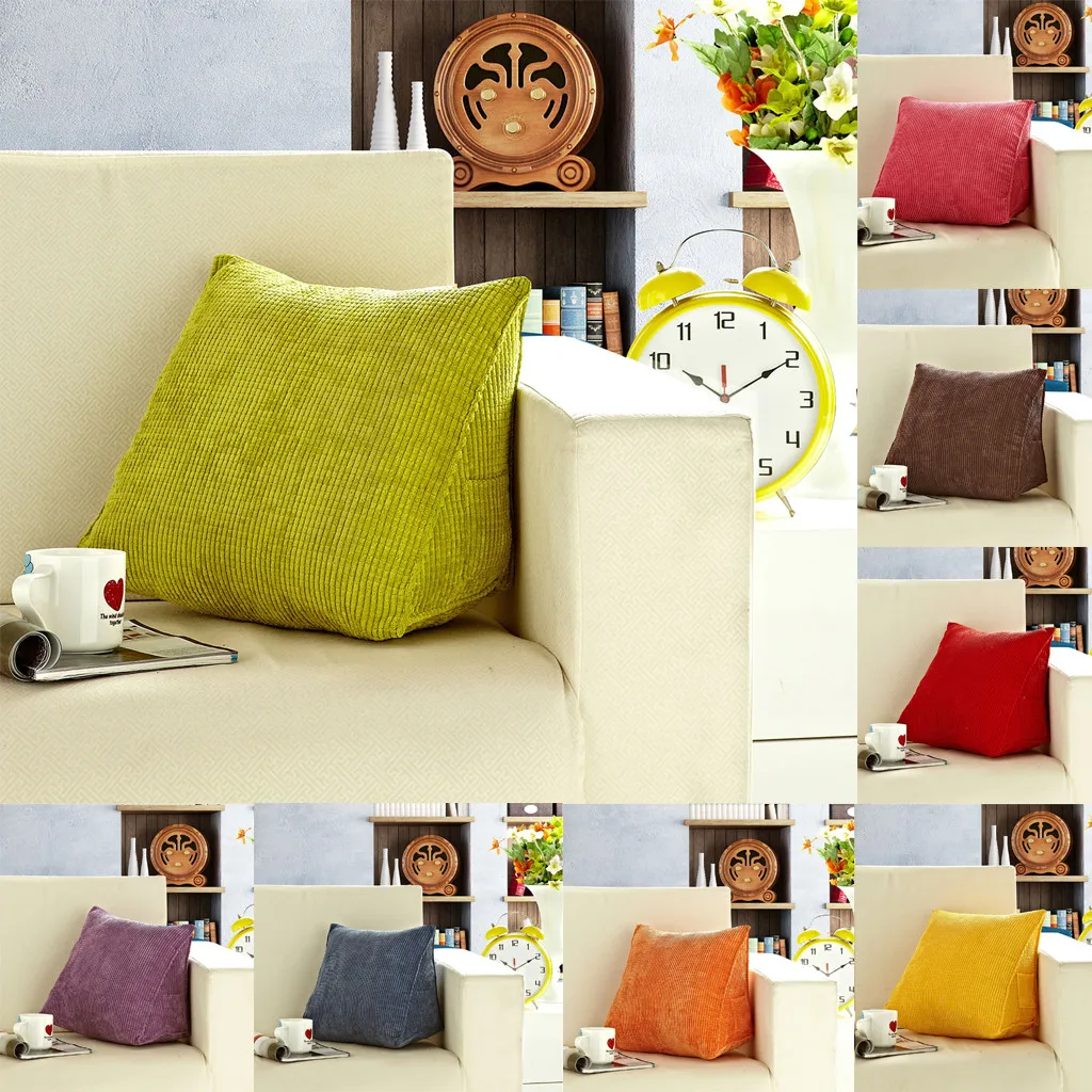 Triangular Cushion Cotton Softable Throw Pillow Pillowcase SofaPillow