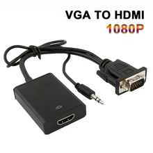 ^^Best Offers Adapter / Conversion Line VGA to HDMI Adapter Cable Audio Video Sync for PC Notebook DVD Player ^^Best Offers Adapter / Conversion Line VGA to HDMI Adapter Cable Audio Video Sync for PC Notebook DVD Player