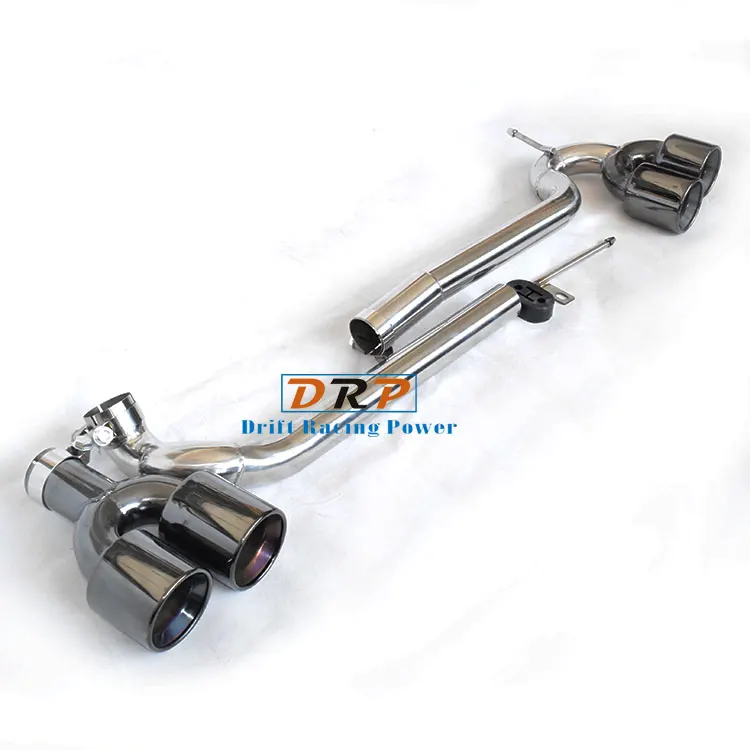 cheap Modified Car Rear 304 Stainless Steel Exhaust Pipe with Titanium Black Tail fit BMW F10 F18 520 523 525 528 530 M5 bodykit tips