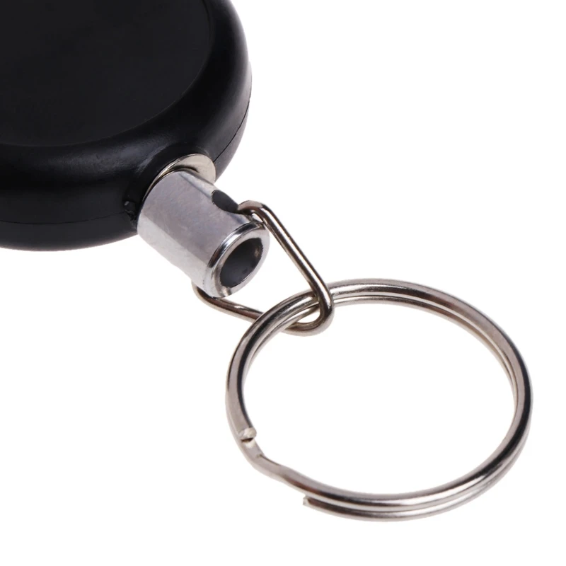 

Useful Fishing Zinger Retractor Key Ring Holder Retractable 60cm Steel Cable Anti Lost
