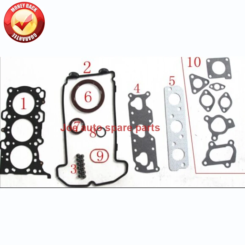 Полный комплект прокладок двигателя K6A для Suzuki Wagon R + KEI 12V ALTO GF HA25 HA35 0.7L 1998 50272200 11402