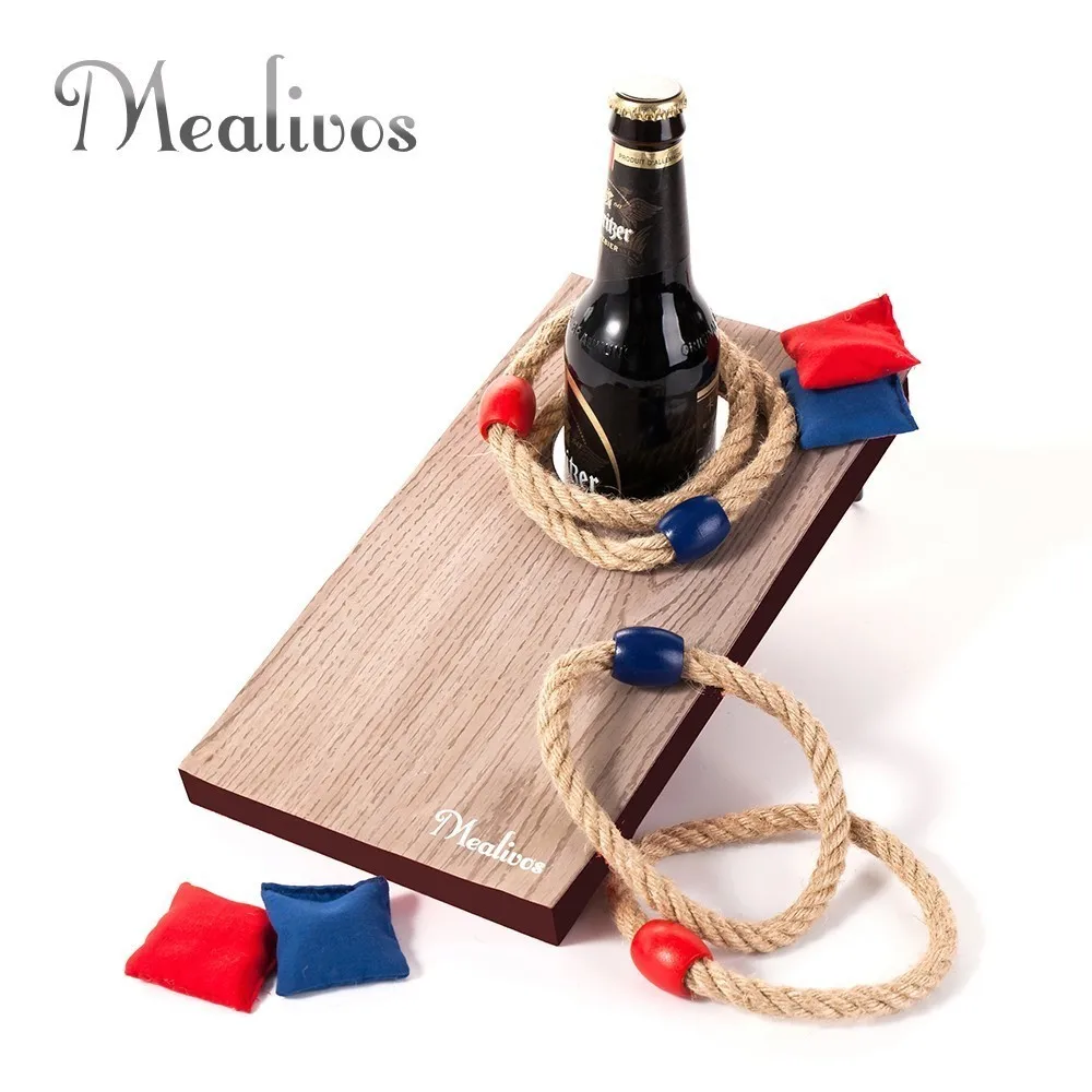 

Mealivos 2-IN-1 Bag &Ring Toss Game Desktop Mini Cornhole Game 2pcs/Set