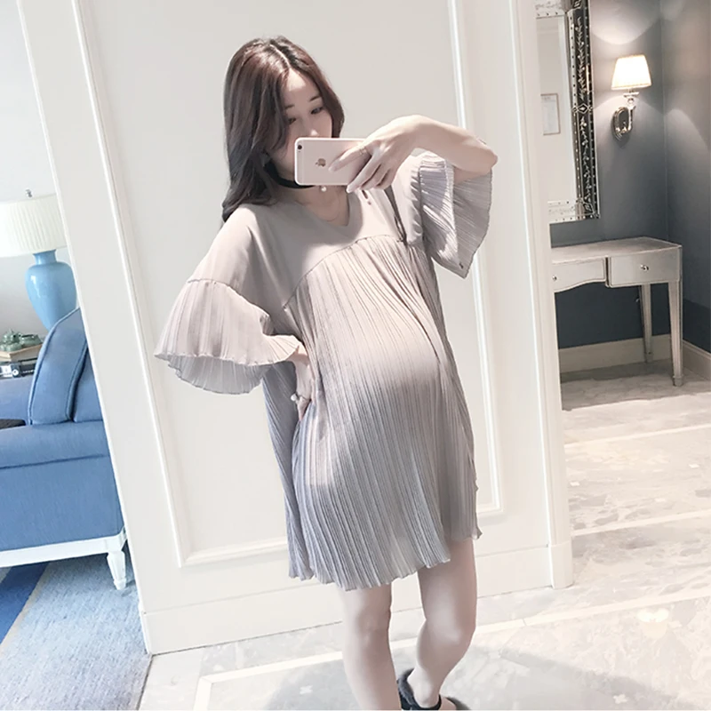 Maternity Dresses Chiffon Loose Cute 