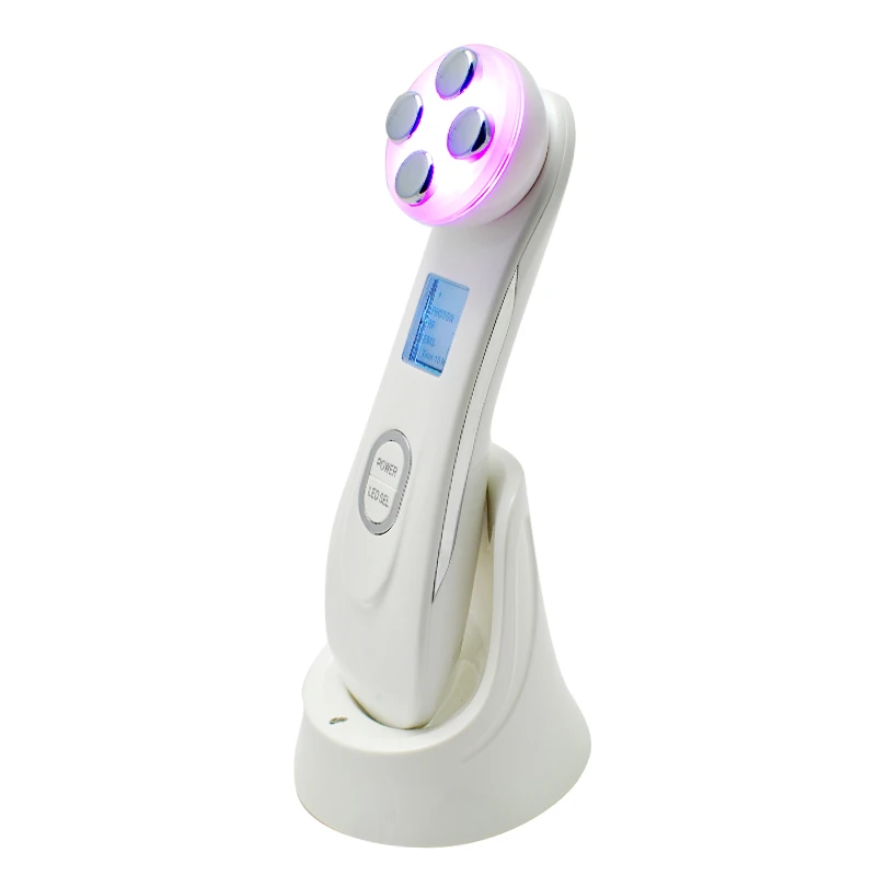 Home use 5 LED color face lift skin rejuvenation wrinkle remover RF