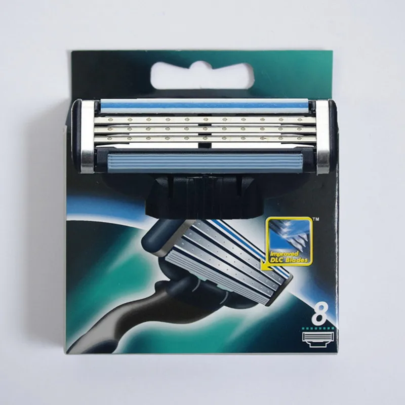 High Quality High Quality Sharkeen face care shaving Mache 3 razor blade for men m3 blades shaving 8pcs/lot