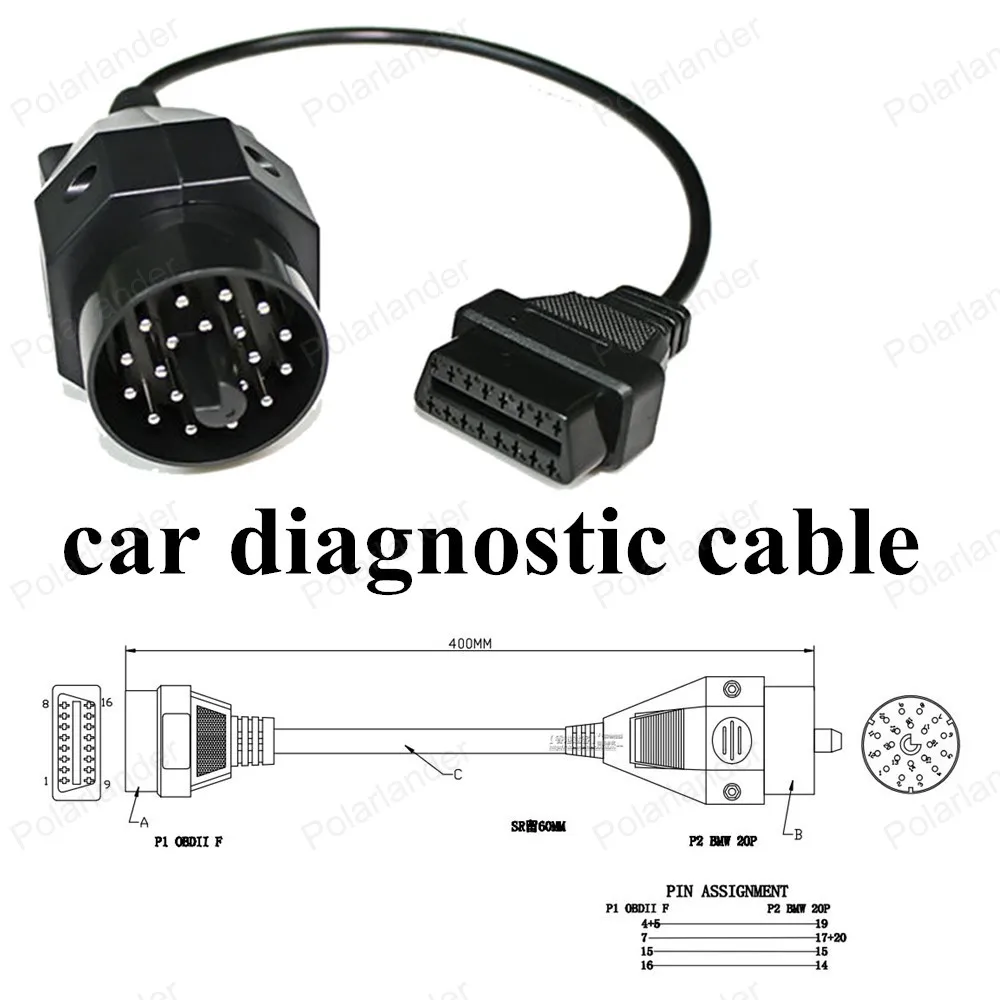 Автомобиля Диагностический Разъем для BMW автоматический сканер кабель Профессиональный OBD OBD2 Службы адаптера с Самым Высоким Рейтингом