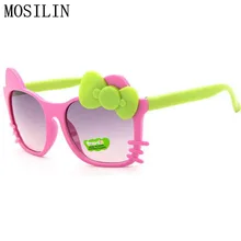 Милые детские солнцезащитные очки для девочек в горошек, стеклянные детские очки в форме лука, Gafas De Sol ninas, Детские солнечные очки oculos de sol meninas