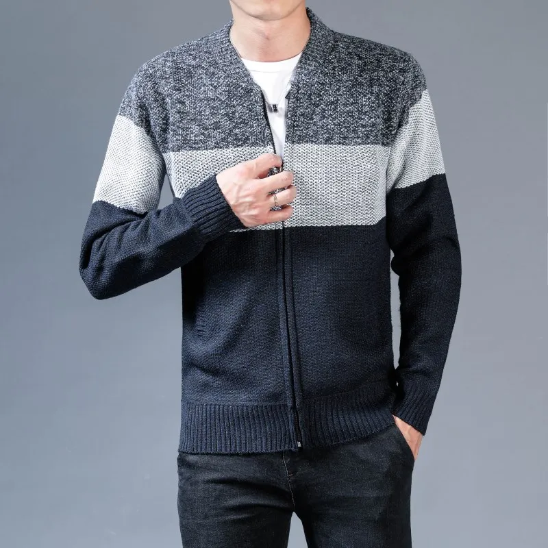 Мужские осенние зимние свитера, новая модная мужская верхняя одежда, кардиган, зимний мужской свитер, толстые теплые свитера, Размер 3XL