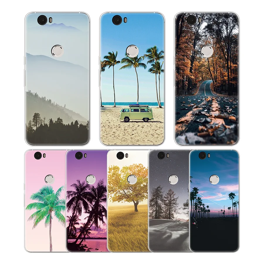 

Soft TPU for Fundas Huawei Nexus 6P case Silicon cover Painting Protection Bags for Capa Huawei Nexus 6P case printed sea cover