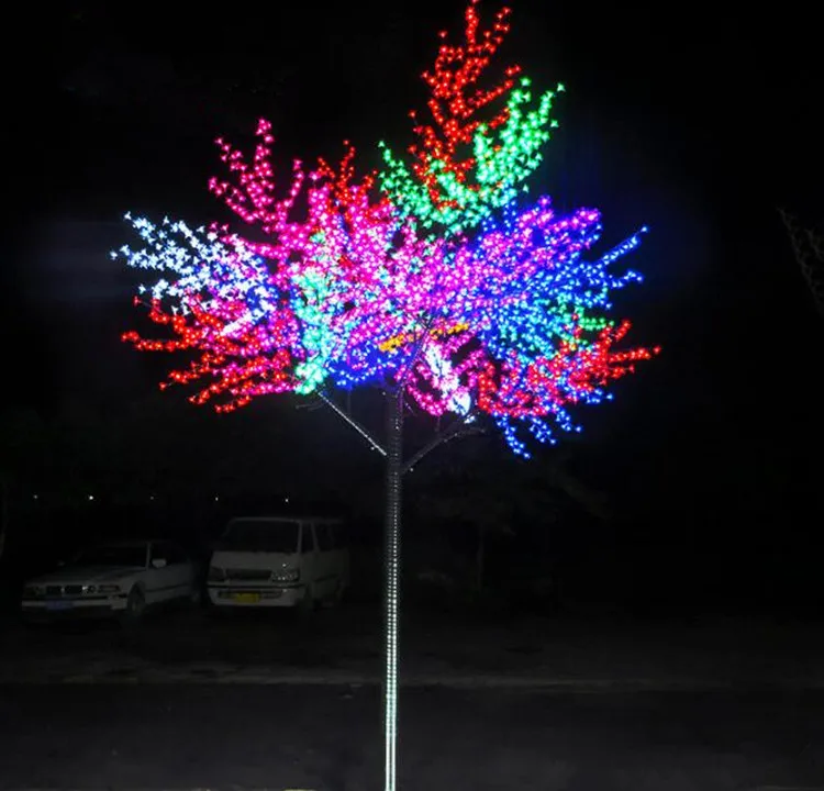 

52W 1.8Meter 864leds Christmas Peach tree lights and lighting with free shipping for Europ/North America AC110V-AC240V