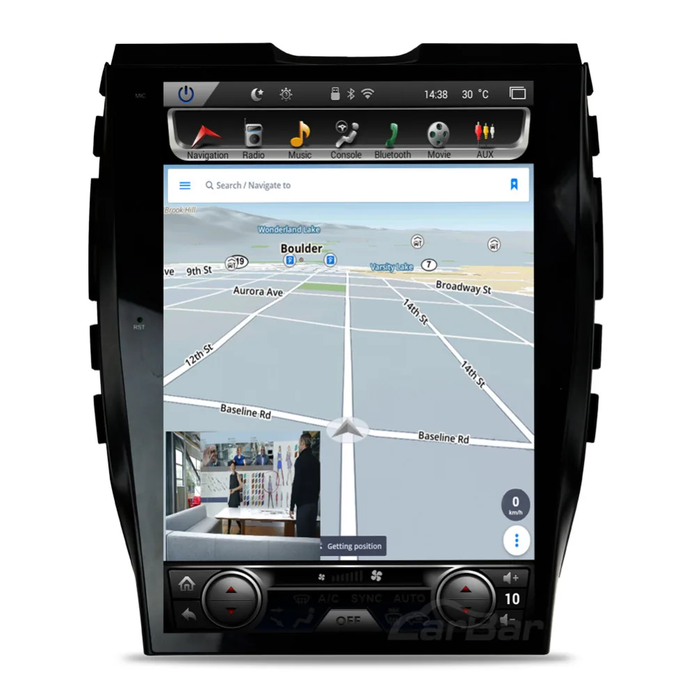 Sale 12.1" Vertical Huge Screen 1280*800 Android Car DVD GPS Navigation Radio Player for Ford Edge 2015 2016 RAM 2GB Flash 32GB 3