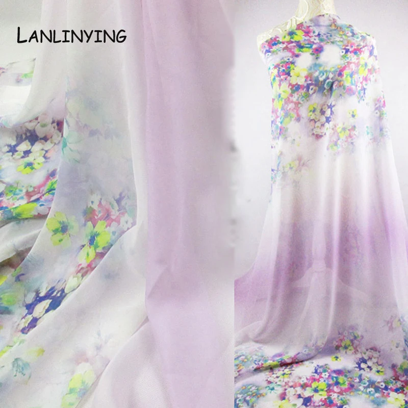 floral chiffon material