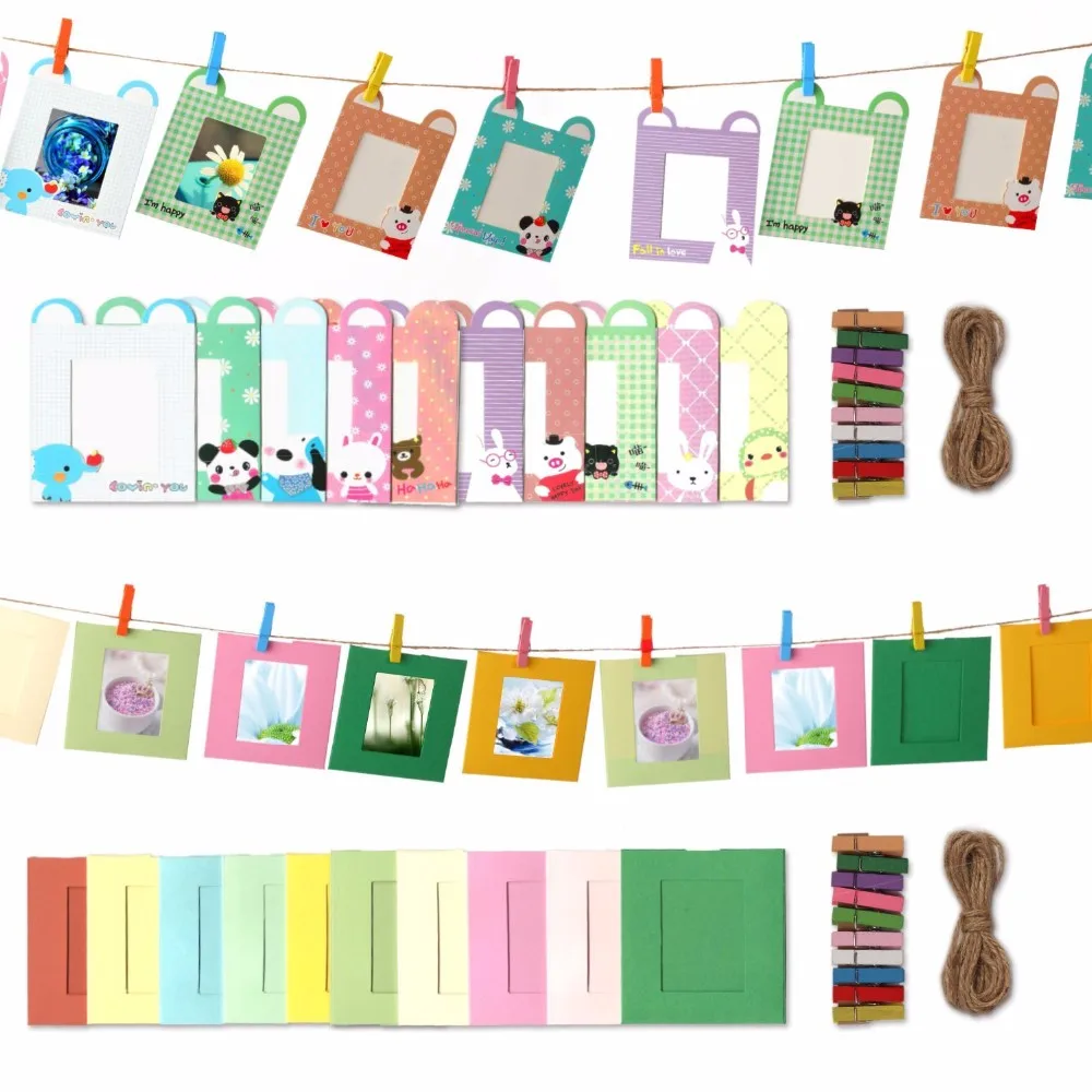 Cornici Per Foto In Pellicola Colorata/Cartone Animato Da 3 Pollici Per Fujifilm Instax Mini 9 8 7S 70 25 50S 90 Sp1 Sp2 Mini Film