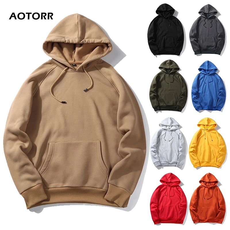 

Spring Harajuku Top Men Hoodies Autumn Solid Hoody Sweatshirts Casual Warm Fleece Hooded Outerwear US/Eur Size 2019 New Fashion