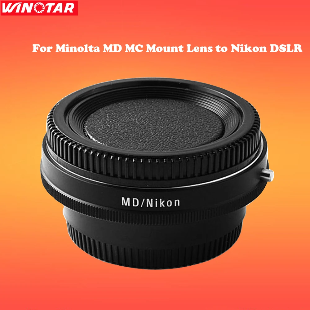 Camera Lens Adapter with Optical Glass Infinity Focus for Minolta MD MC