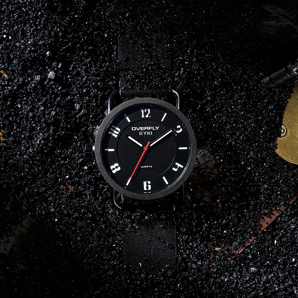 EYKI Brand Simple Men Watches Men Quartz Watches Men's Watch With Luminous Pointe  Male PU Leather S Wristwatch Clock 
