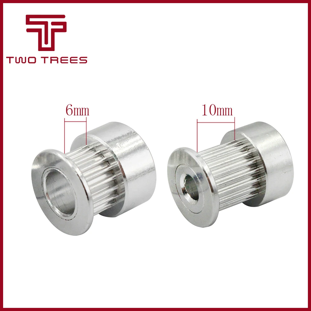 5 шт./лот GT2 зубчатый шкив 16 т 20 т 16 зубьев 20 зубьев 5 мм 6 мм 6,35 мм 8 мм для ширины 6 мм GT2 синхронный ремень 2GT ременный шкив