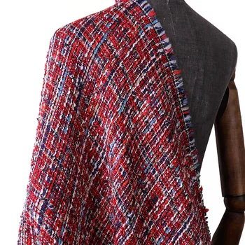 

Wool-blend tweed woven fabric-400gsm