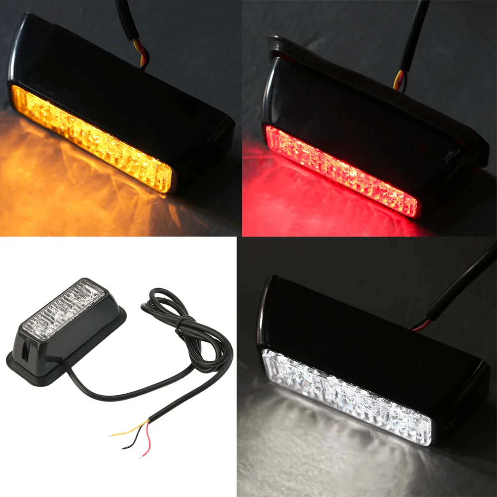 

12V 3W Windshield Led Strobe Light Viper Car Flash Signal Emergency Fireman Police Beacon Warning Light Red Blue Amber