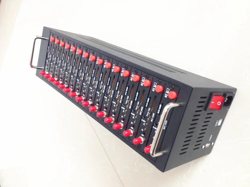 2015 Hotselling USB 16 Ports Mobile Recharge Modem Pool support multi sim card for sms stk