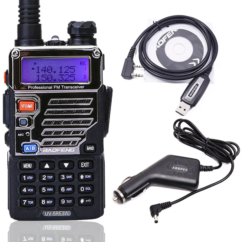 Baofeng UV-5RE 8 Вт иди и болтай Walkie Talkie профессиональные CB радиостанция баофэн UV5RE трансивер VHF UHF Портативный охоты Ham радио - Цвет: as pic show 3