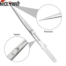 NICEYARD 165 мм инструмент для ремонта Регулируемый скользящий Пинцет Антистатическая точность для ювелирных изделий электронные компоненты плотно держат